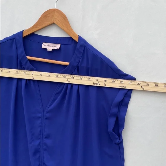 Philosophy Royal Blue top - Picture 3 of 6